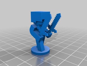 minecraft figurineschess ensemble jouet jeu accessoires autocad 3d print model - Mito3D