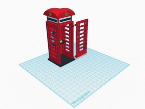 reino unido cabine telefônica edifícios estruturas artproject englishproject makeredchallenge superman 3d print model - Mito3D
