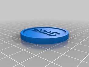sten les pièces de monnaie badges personnalisé 3d print model - Mito3D
