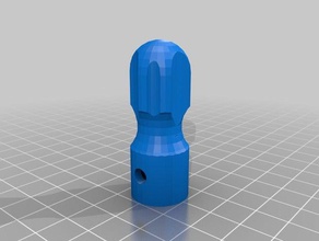 mango mecha de 4 mm mano herramientas personalizado 3d print model - Mito3D