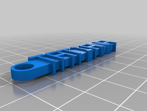 minha mensagem personalizada chaveiro organização 3d print model - Mito3D