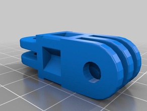gopro monte de la cámara personalizado 3d print model - Mito3D