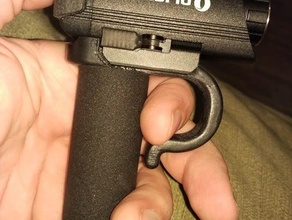 handle picatinny gun flashlight sport outdoors firstlight olight pistol pl-1 valkyrie 3d print model - Mito3D