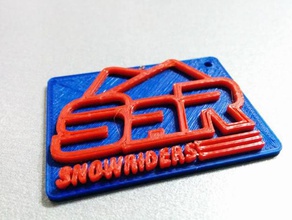 sciare roccaraso sar logo coins badges abruzzo facebook italy ski snowboard 3d print model - Mito3D