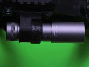 picatinny rail flashlight mount sport outdoors stanag 4694 3d print model - Mito3D