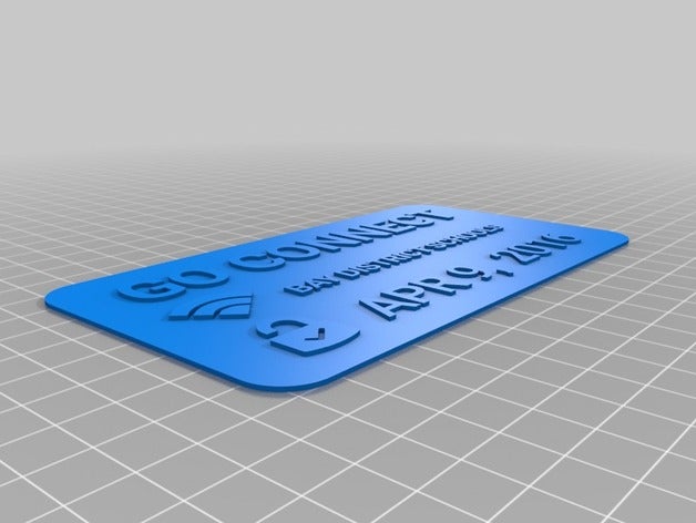 BD bağlayın işaretler logoları özelleştirilmiş 3D print model - Mito3D