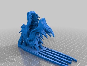 dragon-Kopf-Haar-pin - Zubehör kosmetische Mode 3d print model - Mito3D