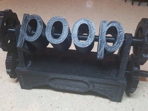 boob poop machine cut fdm printers mechanical toys 3d print model - Mito3D