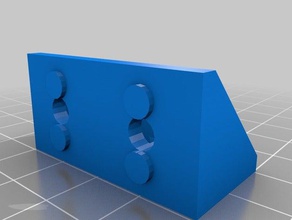 il mio personalizzato parametrico di estrusione alluminio staffa angolare 3d la stampante parti 3d print model - Mito3D