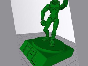 halo fantasy football trophy sport outdoors master chief 3d print model - Mito3D