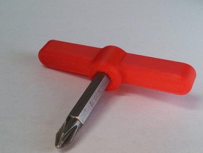 bit handle tools mini screw screwdriver 3d print model - Mito3D