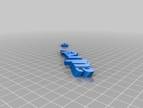 my customized iamburnystext name keyring keyfob organization 3d print model - Mito3D