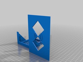 diagonal de la matriz led stand 3d impresión 3d print model - Mito3D