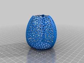 voronoi vazo dekor 3d print model - Mito3D
