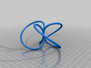 my customized torus knot math art 3d print model - Mito3D