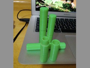 tek bitkisel sigara durumda 8 cm hava geçirmez ev 3d print model - Mito3D