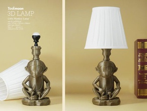 little monkey lamp decor decoration gift home kids light lighting tbulb toolmoon 3d print model - Mito3D