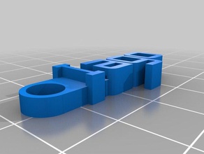 keychain de iago l'organisation personnalisé 3d print model - Mito3D