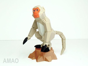 bing-shen Jahr Formosa-Affe Kunst amao Tier das chinesische Neujahr taiwan 3d print model - Mito3D
