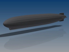 dirigeable zeppelin modèles en avion l'aviation ballon blimp allemagne planeur graf hindenburg de l'air chaud à air led 3d print model - Mito3D