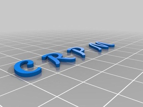 crpm 1 de porte-clés personnalisé 3d print model - Mito3D