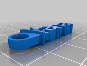 yana Anahtarlık organizasyon özelleştirilmiş 3d print model - Mito3D