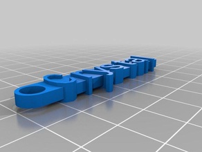 crystal keychain organização personalizado 3d print model - Mito3D