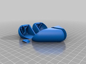 kalp madalyon gizli desteklenen çok kolay baskı splited 3d print model - Mito3D