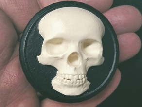 toyota prius g3 wheel center cap skull parts 3d print model - Mito3D