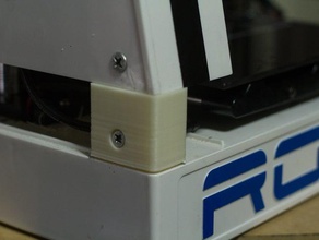 robo3d vertikal Tasche Ecke Abstandshalter Drucker Teile robo3dprinter z-Achse 3d print model - Mito3D