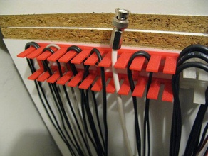 test lead hangerorganiser engineering cable electronics 3d print model - Mito3D