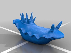 nutibranch 1 sculptures animal ocean sculptris 3d print model - Mito3D