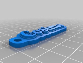 Schlüsselanhänger Freund angepasst 3d print model - Mito3D