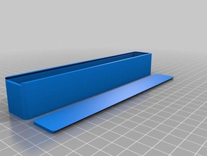 caixa para fichas de sequência recipientes personalizado 3d print model - Mito3D