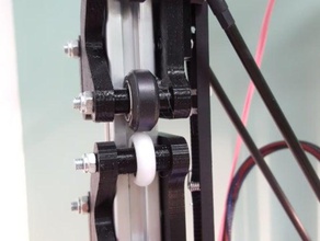 sliderscarriage delta kossel 2020 original rodas openbuilds parte armazenamento de 3d a impressora partes controle deslizante roda em nylon 3d print model - Mito3D