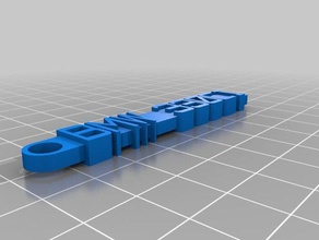 my customized message key chain-330ci organization 3d print model - Mito3D