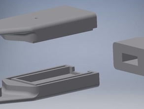 keychain flash drive case cap parts 3d print model - Mito3D