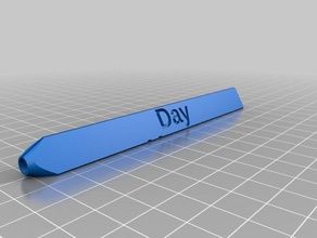el día de san valentín la pluma oficina personalizado 3d print model - Mito3D