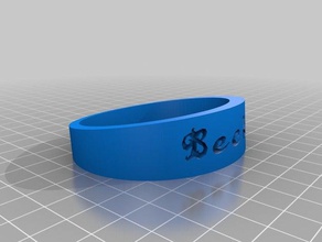 beck anel de guardanapo pulseiras personalizado 3d print model - Mito3D