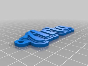 aria Anahtarlık özelleştirilmiş 3d print model - Mito3D