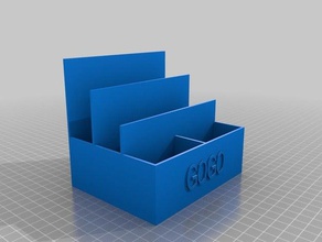 gogo remote holder containers customized 3d print model - Mito3D
