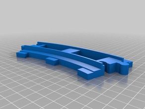simplified duplo tracks construction toys schiene 3d print model - Mito3D