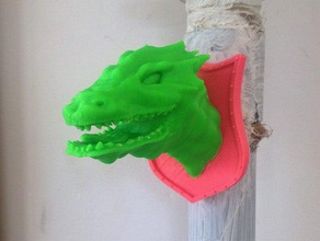 sconfissi drago magnete sculture 3d print model - Mito3D