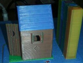aus Haus Farbe Gebäude Strukturen 3d print model - Mito3D