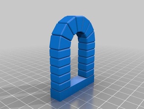 my stone door 11 buildings structures customized 3d print model - Mito3D
