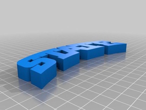 2 pièces de l'état l'iowa le logo 3d l'impression 3d print model - Mito3D