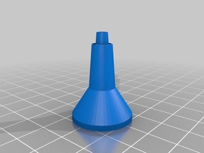 meine angepasste Luft entweichen Trichter parametric Kunst tools 3d print model - Mito3D