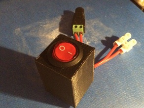 botón de la caja alimentación 3d impresora accesorios eléctrico prusa i3 hephestos 3d print model - Mito3D