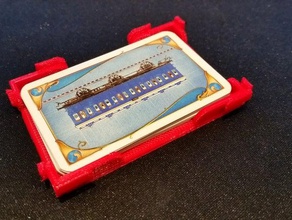 paramétrico de intertravamento cartão bandeja do sistema brinquedo jogo os acessórios titular personalizador 3d print model - Mito3D
