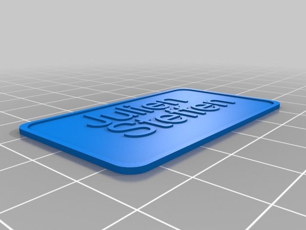 mon personnalisés simple de personnaliser le nom la balise d'autres 3D print model - Mito3D